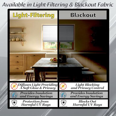 BLINDS101 ظلال قماشية مطوية لاسلكية للنوافذ الداخلية، مقطوعة حسب الحجم، سهلة التركيب ذاتية اللصق، بدون تدريبات ولا أدوات، ستائر ترشيح للضوء، اللون: أبيض، الحجم: 46.5 بوصة عرض × 64 بوصة طول in Saudi Arabia