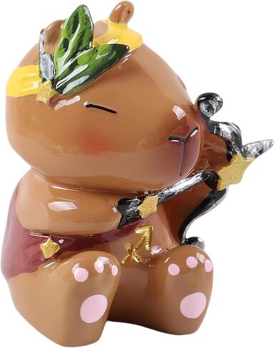 LuHaKiDu Capybara Zodiac Figurine, Capricorn Animal Theme Desk Decor, Resin Collectible (Capricorn) in Saudi Arabia