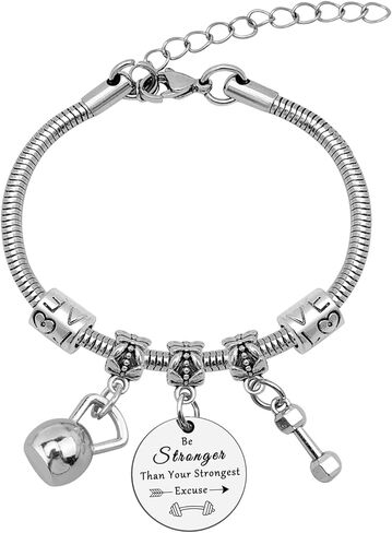 Fitness Gifts for Women Bracelet Bodybuilding Gifts Inspirational Gifts for Friend Sisters Fitness Lovers Gifts Bracelet Gym Workout Gifts Fitness Trainer Gifts Christmas Birthday Gifts in Saudi Arabia