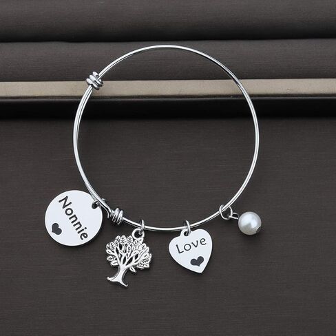 ENSIANTH Nonnie Bracelet Best Nonna Eve Nonnie Adjustable Bangle Jewelry Gift Grandma Jewelry Gift in Saudi Arabia