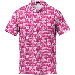 Men's Funny Golf Shirts for Men, Golf Polo Shirt, Casual Short Sleeve Button Up Golf Polo Shirts in Saudi Arabia