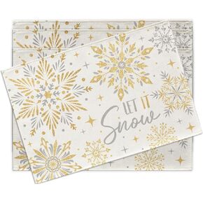 Hello Winter Mitten Table Runner, Christmas Pine Cone Snowflake Red Berry Kitchen Dining Table Decoration, Seasonal Burlap Indoor Outdoor Home Decor Party Supply 13 x 72 Inches in Kuwait