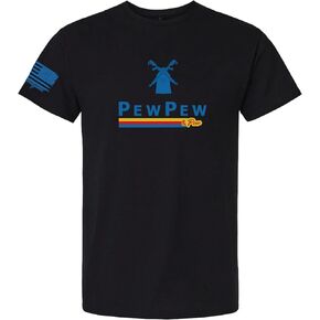 PewPew and Pew Dutch Coffee Rifle Windmill Bros T-Shirt in Saudi Arabia