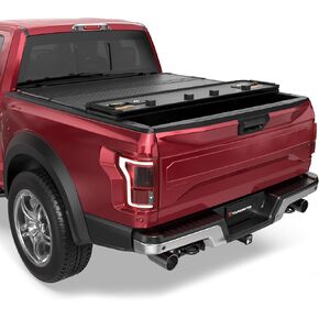 الألياف الزجاجية الثابتة تري سرير تونينو تغطية متوافقة مع 2009-2014 فورد F-150 F150 Styleside 4-Fold 6.5ft 79inch in Kuwait