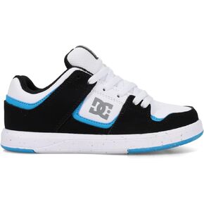 DC Sneaker Skate Shoe, White/Black/Blue, 6 US Unisex Big Kid in Saudi Arabia