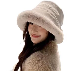 Women's Plush Suede hat is Fashionable, Cute, Comfortable, and Casual Suede hat in Saudi Arabia