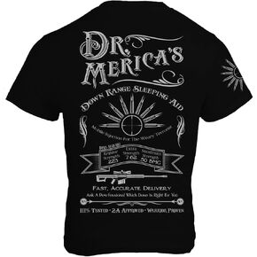 Dr. Merica's Down Range Sleeping Aid Mens T-Shirt - American Warrior Collection Unisex Women Men T-Shirt in Saudi Arabia