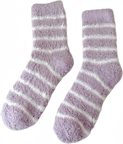 Fuzzy Socks for Woman, Cozy Soft Slipper Socks, Warm Comfy Socks for Winter Indoor in Saudi Arabia