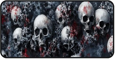 Skull Kitchen Room Mat, Kitchen Area Rug 20''x59'' Laundry Room Rug Runner, Floor Matfor Bathroom, and Mudroom in Saudi Arabia