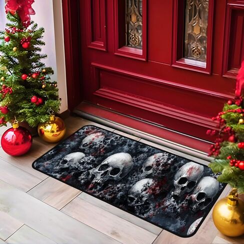 Skull Kitchen Room Mat, Kitchen Area Rug 20''x59'' Laundry Room Rug Runner, Floor Matfor Bathroom, and Mudroom in Saudi Arabia