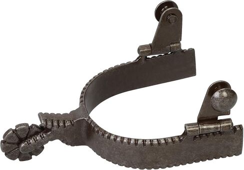 Weaver Leather Ladies' Spur with German Silver Aztec Trim and Copper Dots in Saudi Arabia