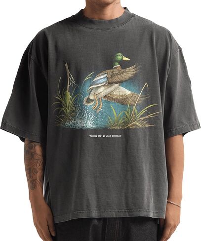 Shaka Wear Designer Tshirt - Faded Heavyweight Oversized Drop-Shoulder Boxy Tee for Men & Women in Saudi Arabia