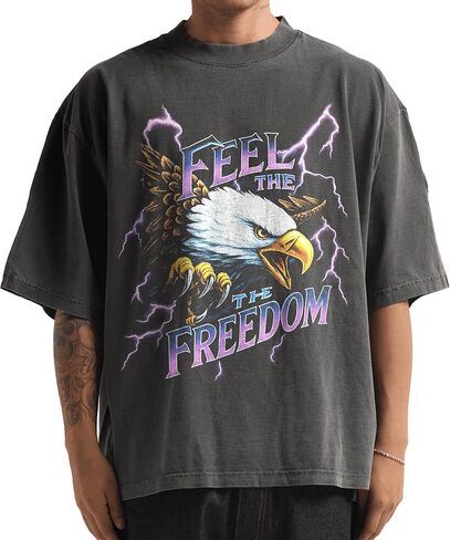 Shaka Wear Designer Tshirt - Faded Heavyweight Oversized Drop-Shoulder Boxy Tee for Men & Women in Saudi Arabia