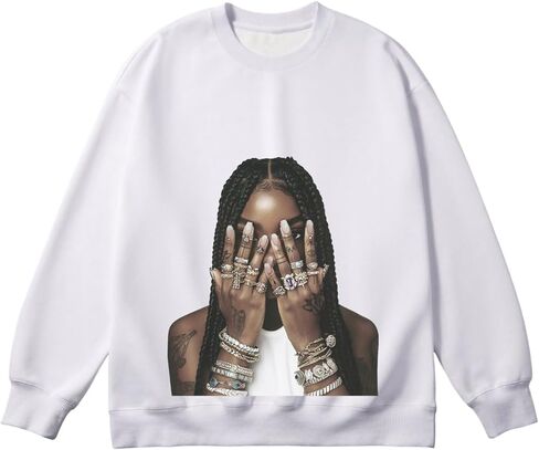 Verdusa Women's Graphic Print Hoodies Hip Hop Sweatshirt Pullover Going Out Tops Streetwear in Saudi Arabia
