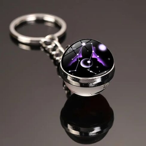 12 Constellation Glow In The Dark Creative Galaxy Keychain in Saudi Arabia