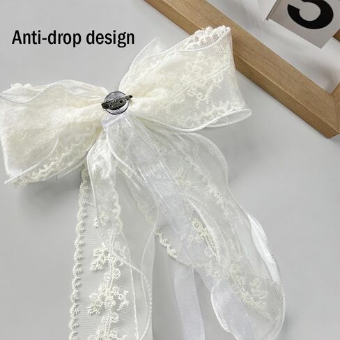 2 PCS Bowknot Curtain Tiebacks, Bow Curtain Holdbacks Buckles with Pearls, Butterfly Curtain Ties for Boho Bedroom Decor, Baby Nursery Decor, Farmhouse Decor (Beige) in Kuwait