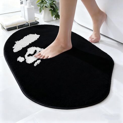 BAPE Rugs 28" W x 20" L (70 x 50 cm), Extra Soft Absorbent Chenille Bath Rugs, Rubber Backing Quick Dry, Machine Washable Bath Mats for Bathroom Bedroom Entryway Kids' Room or Playroom, Blue in Saudi Arabia