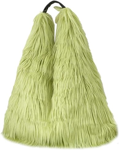 Tote Bags for Women Faux Fur Y2K Hobo Handbag Fuzzy Furry Shoulder Purse in Saudi Arabia