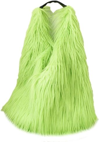 Tote Bags for Women Faux Fur Y2K Hobo Handbag Fuzzy Furry Shoulder Purse in Saudi Arabia