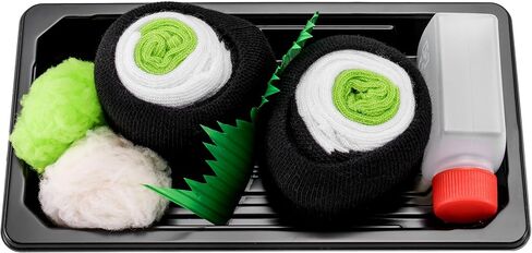 Rainbow Socks - Men's Women's - Sushi Socks Box Cucumber Maki - 1 Pair in Saudi Arabia