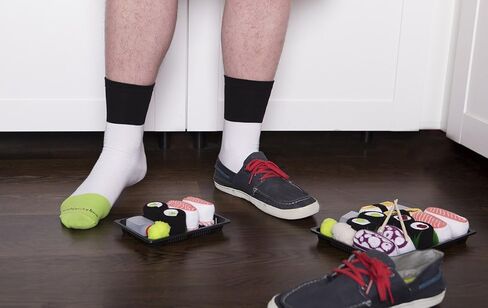 Rainbow Socks - Men's Women's - Sushi Socks Box Cucumber Maki - 1 Pair in Saudi Arabia