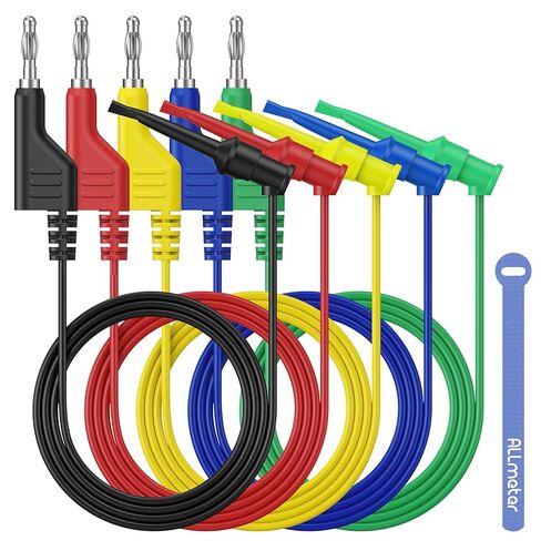 Automotive Wire Piercing Probe Kit 4mm Banana Extended Test Cable Premium Copper Test Leads with Spring-Loaded Tips for Electrical Diagnostics in Kuwait