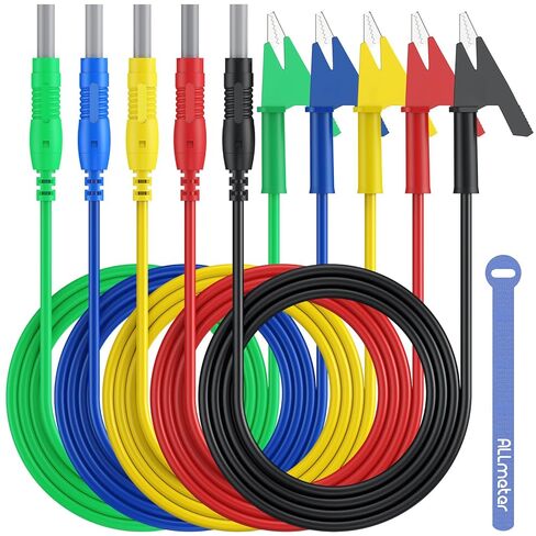 Automotive Wire Piercing Probe Kit 4mm Banana Extended Test Cable Premium Copper Test Leads with Spring-Loaded Tips for Electrical Diagnostics in Kuwait