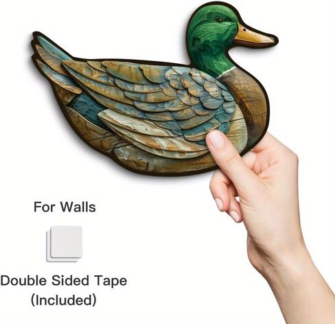 Rustic Duck Wall Decor Set of 3 – Vintage Mallard Flying and Swimming Wooden Accents for Living Room Cabin Lodge Lake House in Saudi Arabia