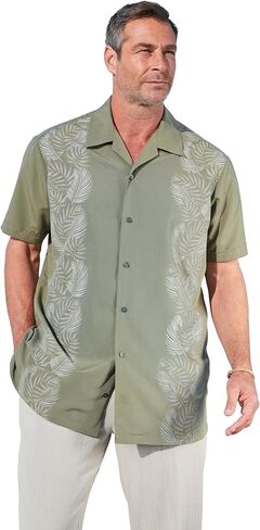 KingSize Men's Big & Tall Short Sleeve Island Shirt in Saudi Arabia