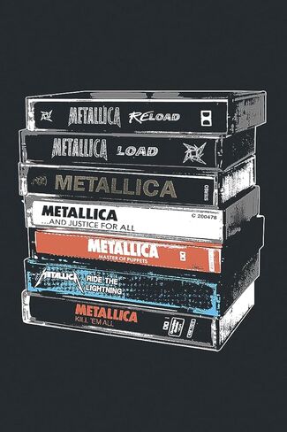 تي شيرت Rock Off Metallica 'Cassette' (أسود). in Saudi Arabia