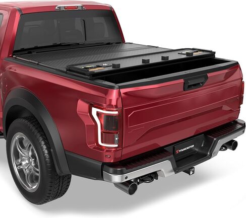 الألياف الزجاجية الثابتة تري سرير تونينو تغطية متوافقة مع 2009-2014 فورد F-150 F150 Styleside 4-Fold 6.5ft 79inch in Kuwait