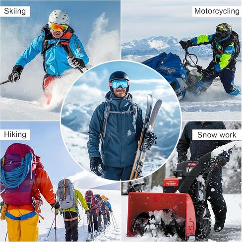 Ryaco Ski Gloves Warm Windproof Waterproof Snow Gloves for Men&Women, with Touchscreen Thermal Lining for Cold Winter Weather Anti-Slip, for Work Cycling Motorcycle Snowboarding Parent Child Outdoor in Saudi Arabia
