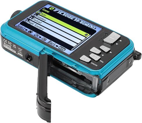 كاميرا Goshyda 4K Auto Focus تحت الماء بدقة 56 ميجابكسل 64 جرام شاشة مزدوجة لبطاقة الذاكرة لاستكشاف وتسجيل (أصفر) in Kuwait