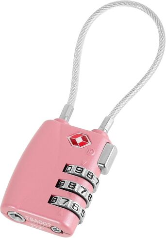 1Pcs Luggage Locks 3 Digit Travel Combination Locks Portable Small Combination Padlocks Zinc Alloy Suitcase Locks for Travel Bag Suitcase Lockers Backpack,Silver in Kuwait