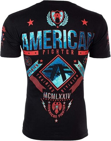 American Fighter Men's T-Shirt Lander Crew Neck Black in Saudi Arabia