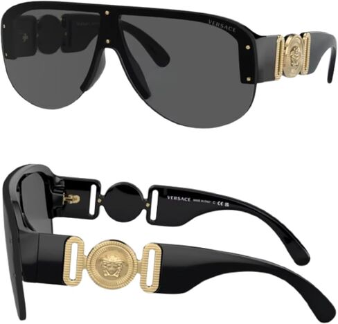 Versace VE4391 Medusa Biggie Shield Sunglasses with Luxury Eyewear kit in Saudi Arabia