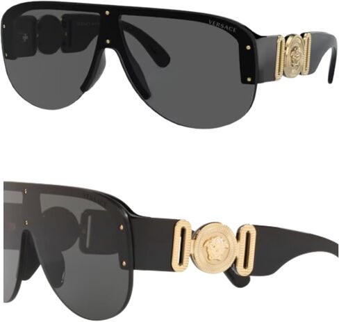 Versace VE4391 Medusa Biggie Shield Sunglasses with Luxury Eyewear kit in Saudi Arabia