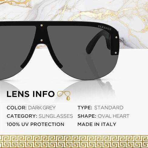 Versace VE4391 Medusa Biggie Shield Sunglasses with Luxury Eyewear kit in Saudi Arabia
