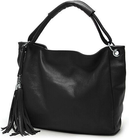 zency 100% Soft Genuine Leather Ladies Shoulder Bags Tassel Women's Handbag Messenger Satchel Crossbody in Saudi Arabia