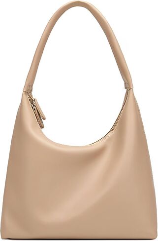 GRPKSSIB Leather Hobo Bags for Women Crescent Shoulder Bag Slouchy Tote Handbags Soft Underarm Purses in Saudi Arabia