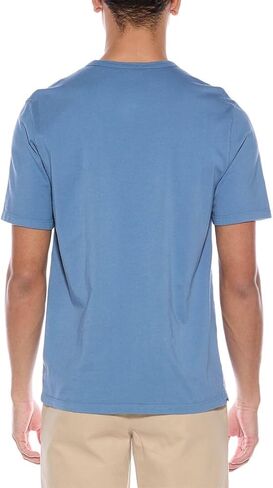 صبغة الملابس الرجالية Vince S/s Henley، منظر البحيرة المغسول، مقاس X-Large أزرق in Saudi Arabia