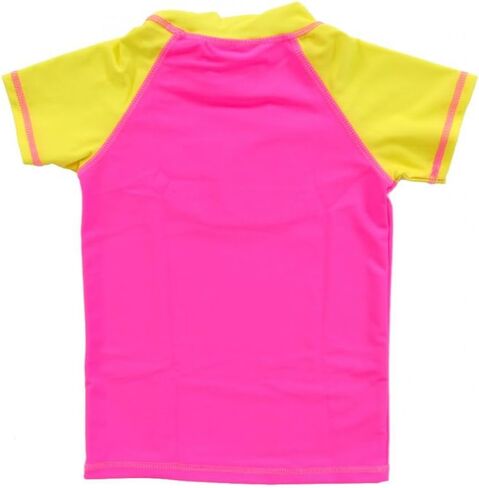 Batman Spectrum Bat Short Sleeve Girls Rash Guard (Girls 6/6X) Pink in Saudi Arabia