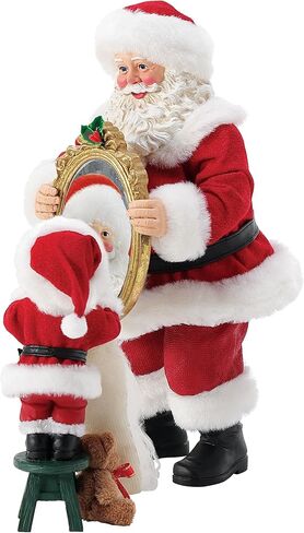 Department 56 Possible Dreams Christmas Traditions Santa Seeing is Believing Figurine Set, 10.5 Inch, Multicolor in Saudi Arabia