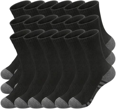 18 Pairs of Men's Low-cut Comfort Socks - Breathable Ribbed Design, Elastic and Secure Fit, An Everyday Essential.US 6-10 in Saudi Arabia