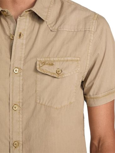 GUESS Mens Short Sleeve Nottingham Western Shirt in Saudi Arabia