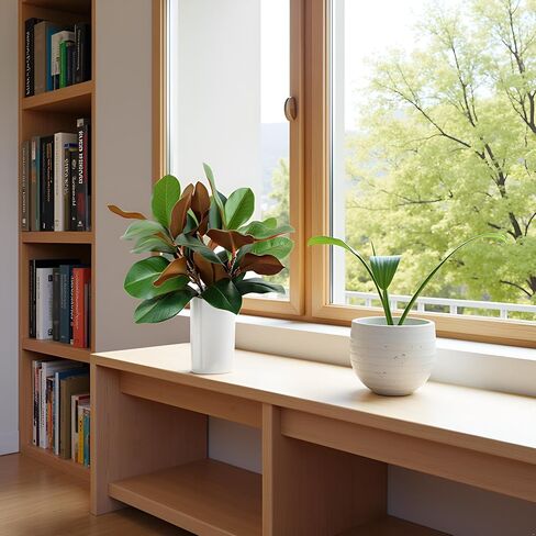QNUIHYE 3Pcs Magnolia Leaves Artificial Branches Faux Greenery Stems Fake Leafs Faux Plant Stems for Vase Filling Floral Arrangement Table Centerpieces Indoor Outdoor Home Office Decoration in Saudi Arabia
