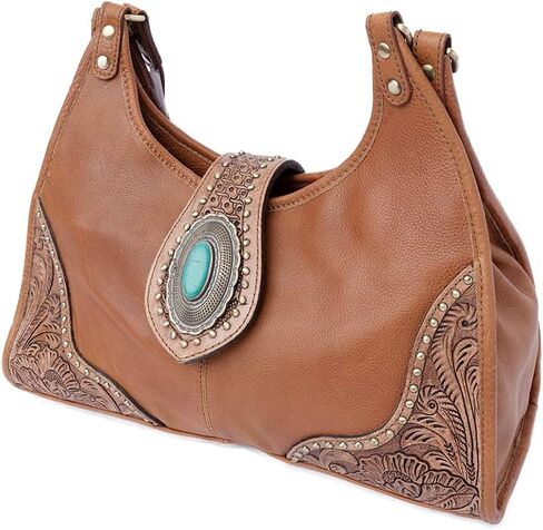 American Darling Hobo Hand Tooled Genuine Leather Western Women Bag | Handbag Purse Bags for Cute in Saudi Arabia