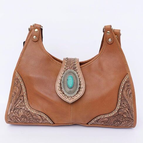 American Darling Hobo Hand Tooled Genuine Leather Western Women Bag | Handbag Purse Bags for Cute in Saudi Arabia