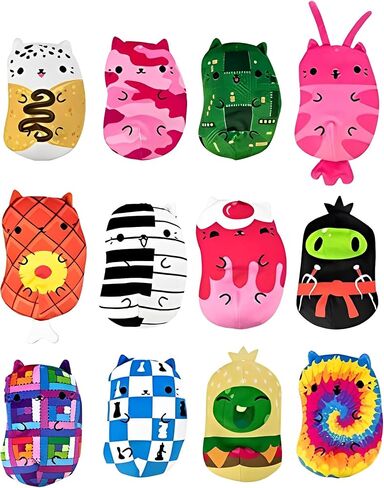 Cats vs Pickles - Chonks - Gold Wave - 2 pack Mystery Bags - 6" Super-Soft & Bean-Filled Plushies! Great for Stocking Stuffers, Advent Calendars, for Kids, Boys, & Girls in Saudi Arabia