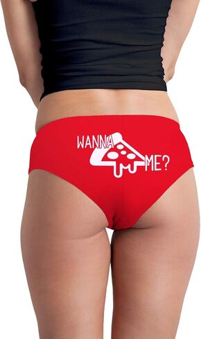 Decal Serpent Wanna Pizza Me Women's Boyshort Underwear Panties in Saudi Arabia